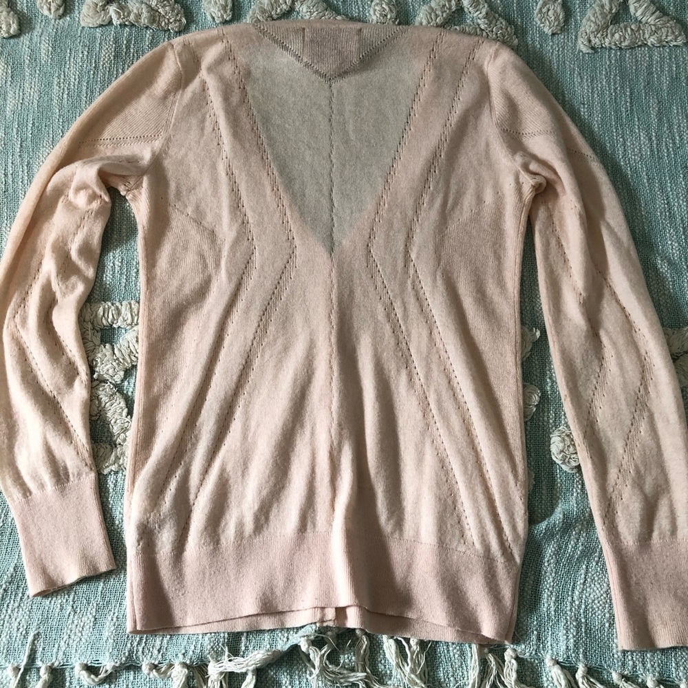 Banana Republic Pale Pink V-Neck Button Cardigan Heritage Collection size xs - Picture 6 of 8